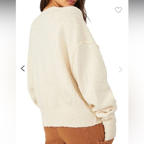 Free People Cream Cardigan Sweater - Picture 2 of 7
